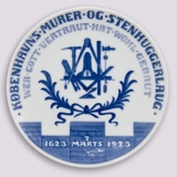 1623-1923 Royal Copenhagen Mindeplatte, Murerlavets platte