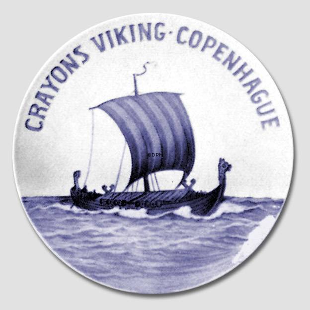 1924 Royal Copenhagen Mindeplatte, CRAYONS VIKING COPENHAGUE
