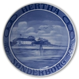 1925 Royal Copenhagen Memorial plate, Odd Fellow plate, HERTHA SØNDERBORG.