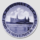 1900-1925 Royal Copenhagen Memorial plate, Odd Fellow plate, HAMLET 1900 25 NOVEMBER - 1925