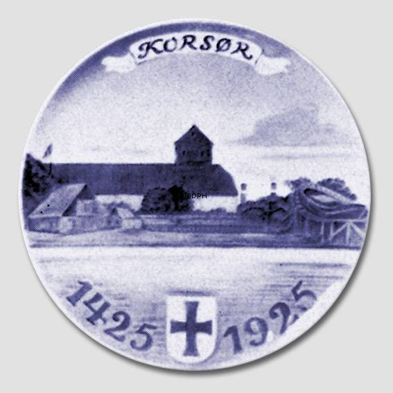 1425-1925 Royal Copenhagen Mindeplatte, KORSØR 1425 - 1925