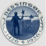 1426-1926 Royal Copenhagen Memorial plate, Helsingør plate