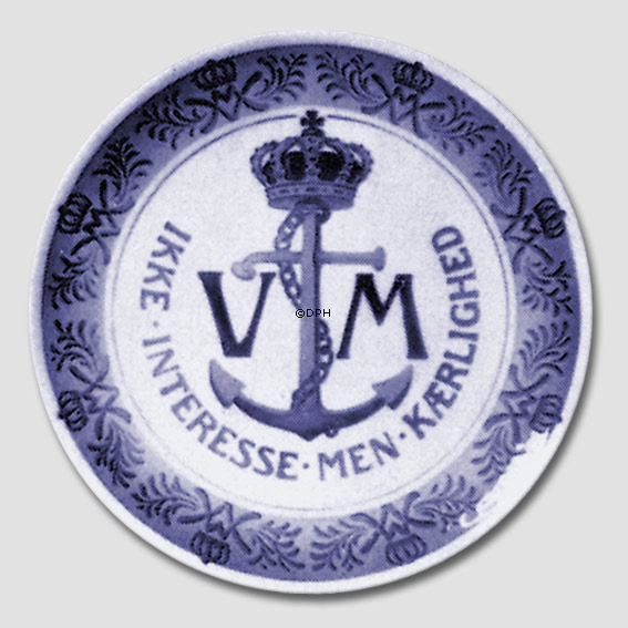 1928 Royal Copenhagen Mindeplatte, IKKE INTERESSE MEN KÆRLIGHED