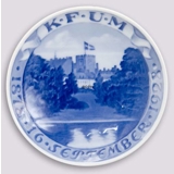 1928 Royal Copenhagen Mindeplatte, K. F. u. M. 1878 - 16 SEPTEMBER - 1928