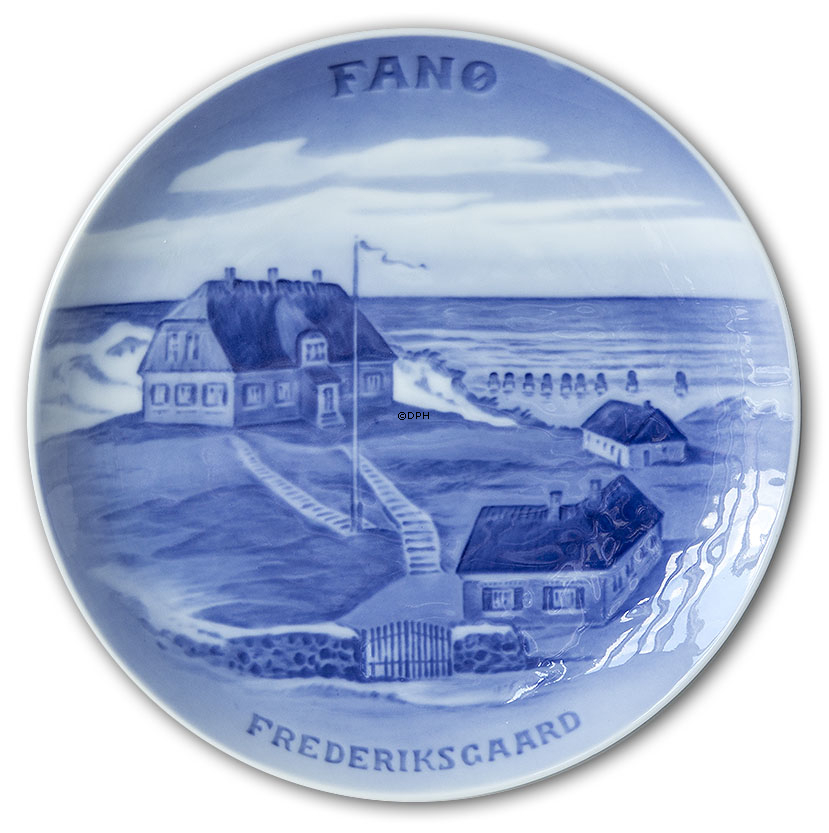 1933 Royal Copenhagen Mindeplatte, Fanøplatte, FREDERIKSGAARD FANØ.