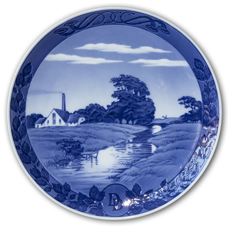 1937 Royal Copenhagen Mindeplatte, Mejeriplatte, lurmærke D.D. (Danish Dairies).