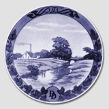 1937 Royal Copenhagen Memorial plate, Dairy plate, Lurmærke ( lur brand) D.D. ( Danish Dairy)