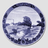 1937 Royal Copenhagen Mindeplatte, Mejeriplatte, lurmærke D.D. (Danish Dairies).