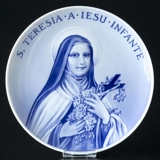 1939 Royal Copenhagen Memorial plate, S. TERESIA A IESU INFANTE.