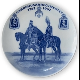 Royal Copenhagen Memorial plate, GARDEHUSARREGIMENTET 1762 -1962