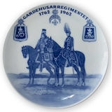 Royal Copenhagen Memorial plate, GARDEHUSARREGIMENTET 1762 -1962