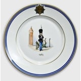 Royal Copenhagen Memorial plate, Uniforms of the Royal Life Guard 1983