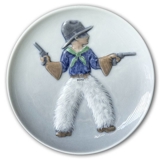 Februar, Royal Copenhagen månedsplatte nr. 3730 -  Cowboy