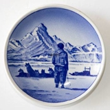 Royal Copenhagen Plaquette no. 44, Dog Sledge in Greenland