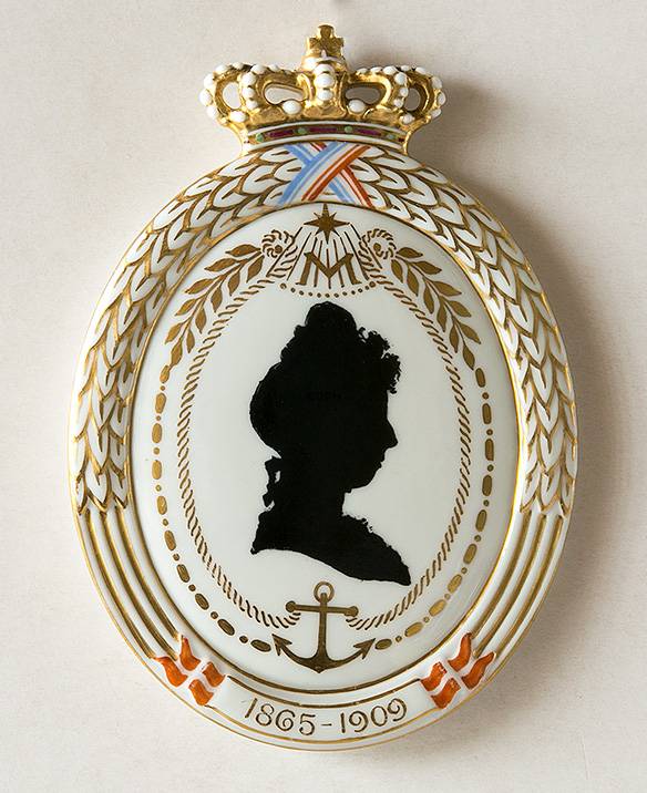 Royal Copenhagen Silhuet platte, Prinsesse Marie