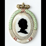 1926 Royal Copenhagen Teller, Silhouette der Königin Louise 1817-1998