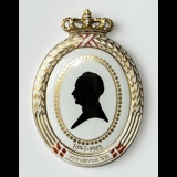 1912 Royal Copenhagen Silhuet platte med Frederik VIII 1843-1912
