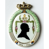 1923 Royal Copenhagen Platte, Silhuet af Prins Ernst August 1845-1923 (Meget sjælden)