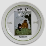 Royal Copenhagen Jubilee plate no. 4 Storm P. 1882-1982, the Tramp