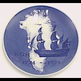 1774-1974 Royal Copenhagen Zweihundertjahrfeier Jubiläumsteller, Königlicher Grönländischer Handel