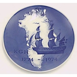 1774-1974 Royal Copenhagen Zweihundertjahrfeier Jubiläumsteller, Königlicher Grönländischer Handel