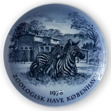 1978 Zebra, Royal Copenhagen Mindeplatte, Zoologisk Have København