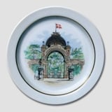 Royal Copenhagen plate Memories of Tivoli The Main Entrence