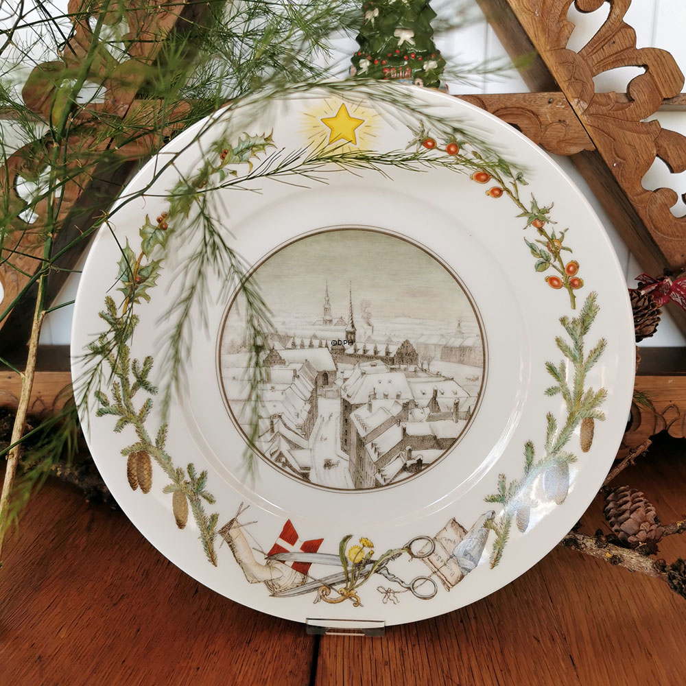 Royal Copenhagen fad/middagstallerken, Peters jul, motiv nr. 10 Ø 27cm