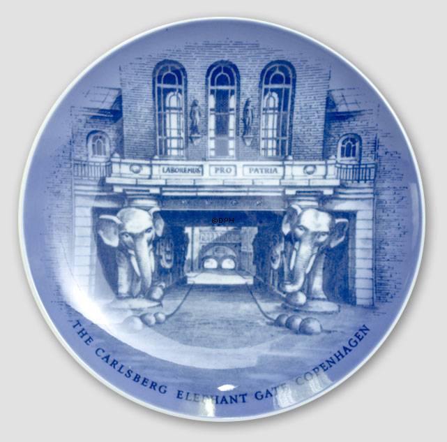 Royal Copenhagen Platte med Elefantporten på Carlsberg