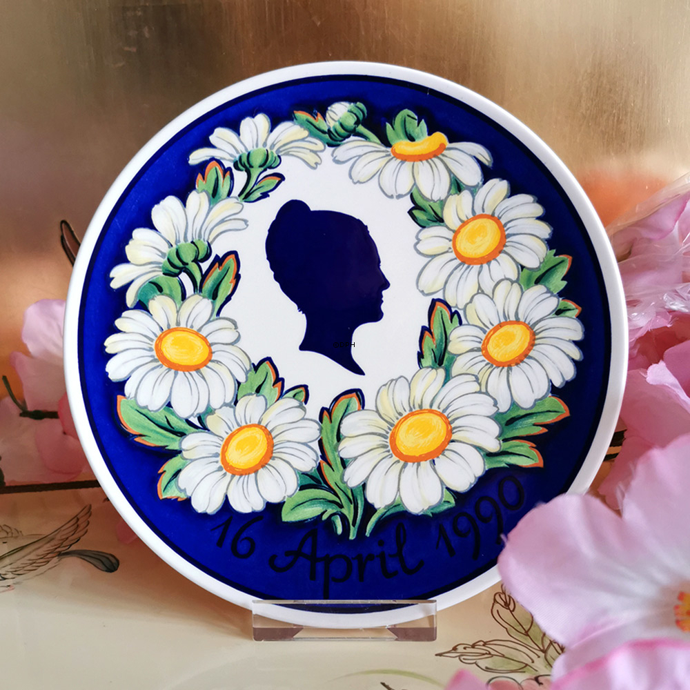 Royal Copenhagen Mindeplatte, Dronning Margrethe 16. april