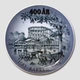 1983 Royal Copenhagen Gedenkteller Bakken 400. Jahrestag