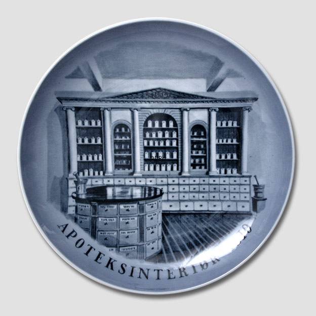Apoteker platte, Apoteksinteriør 1810, Royal Copenhagen