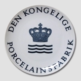 Royal Copenhagen Memorial plate, The Royal Porcelain Factory