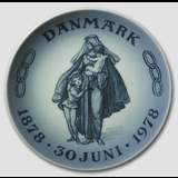 1878-1978 Royal Copenhagen Mindeplatte, Danmark 1878- 30 Juni-1978
