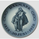 1878-1978 Royal Copenhagen Gedenkteller 1878-30 Juni 1978