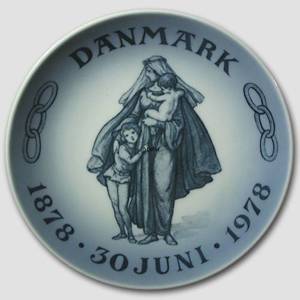 1878-1978 Royal Copenhagen Mindeplatte, Danmark 1878- 30 Juni-1978 | År 1978 | Nr. RNR787 | DPH Trading