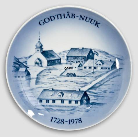 Royal Copenhagen Platte Godthåb-Nuuk 1728-1978