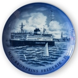 Danmarks Jernbanefærger. M/F "Kronpsins Frederik". Royal Copenhagen platte