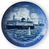 Danish Railway Ferries. M/F Crownprince Frederik. Royal Copenhagen plate.