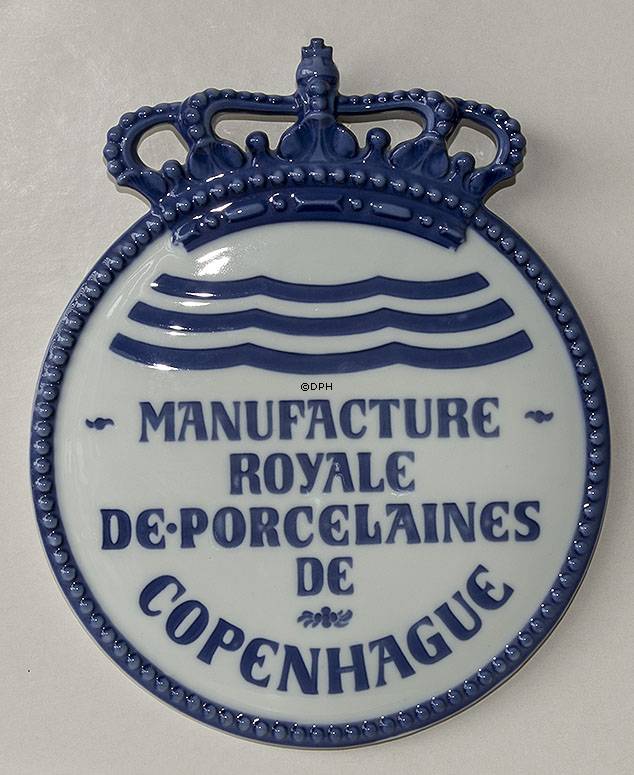 Royal Copenhagen Forhandlerplatte, Manufacture Royale de Porcelaines de Copenhague