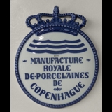 Royal Copenhagen Dealer plate, Manufacture Royale de Porcelaines de Copenhague