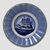 Bowl with The Training Ship Denmark, Royal Copenhagen