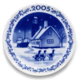 2005 Christmas plaquette, The old Fishing Village at Dragør, Royal Copenhagen