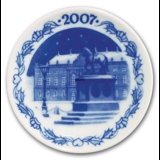 2007 Christmas plaquette,The Equestrian Statue in the Courtyard of Amalienborg, Royal Copenhagen