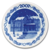 2007 Juleplaquette, Rytterstatuen på Amalienborg Slotspladsl, Royal Copenhagen