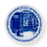 2022 Christmas plaquette, Decorating the Christmas tree, Royal Copenhagen