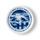 2024 Juleplaquette, Fugle i sneen, Royal Copenhagen
