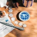 2024 Juleplaquette, Fugle i sneen, Royal Copenhagen