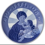 Madonna with the Child 1908, Royal Copenhagen Christmas plate 2. quality (see photo)