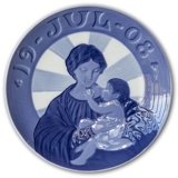 Madonna with the Child 1908, Royal Copenhagen Christmas plate 2. quality (see photo)